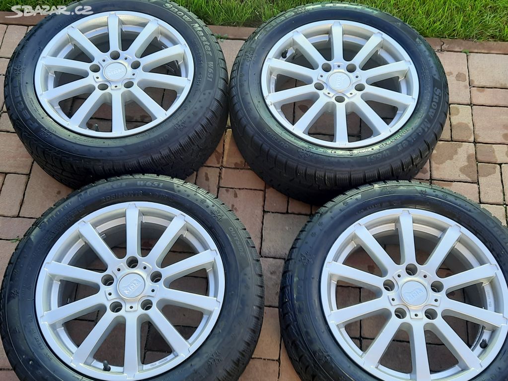 Alu kola BMW 7.0x16",5x120 ET35+zimni pneu