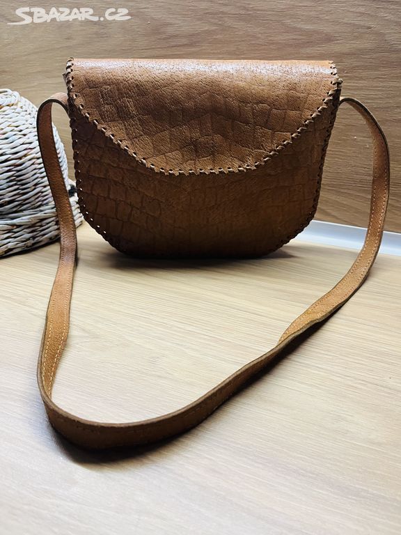 Kožená Crossbody kabelka