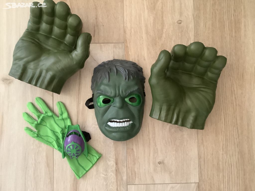 Advengers Hulk sada - rukavice, maska, vystřelovač