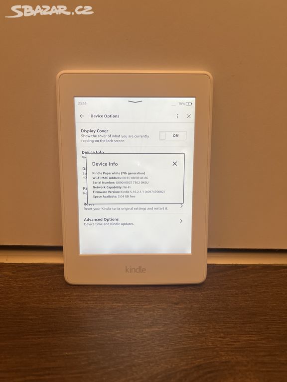 Čtečka Amazon Paperwhite Kindle 7. gen 4GB bílá