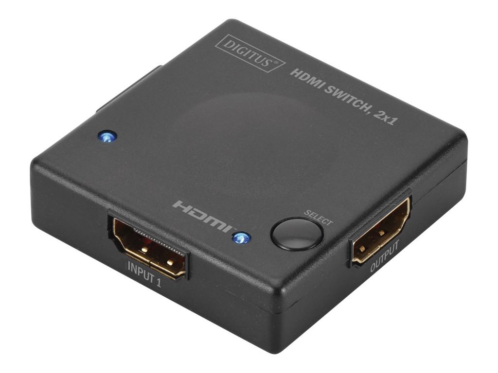 HDMI SWITCH, 2-port rozbočovač DIGITUS