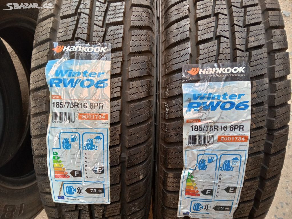 Nové pneu 185/75/16 C 104/102R Hankook Winter RW06