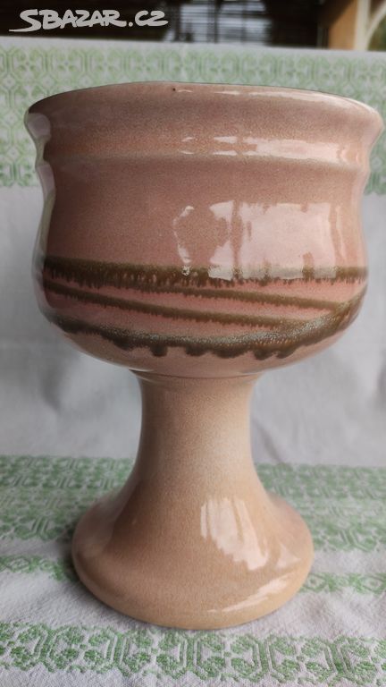 Květináč obal na květináč keramika zdobená značený