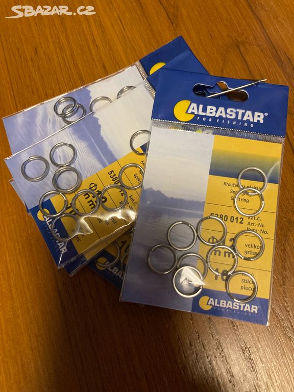 Kroužky na nástrahy Albastar,  12mm, 10ks