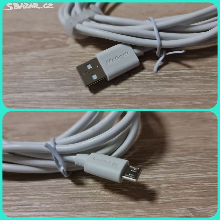 Kabel USB na microUSB s délkou 3m (nabíjení+data)