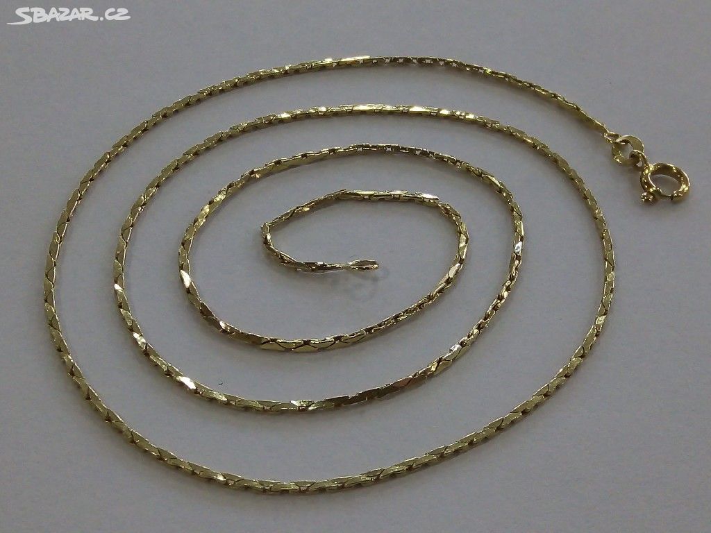 Zlatý řetízek 585/1000, 3,78 g, délka 46 cm, RB33