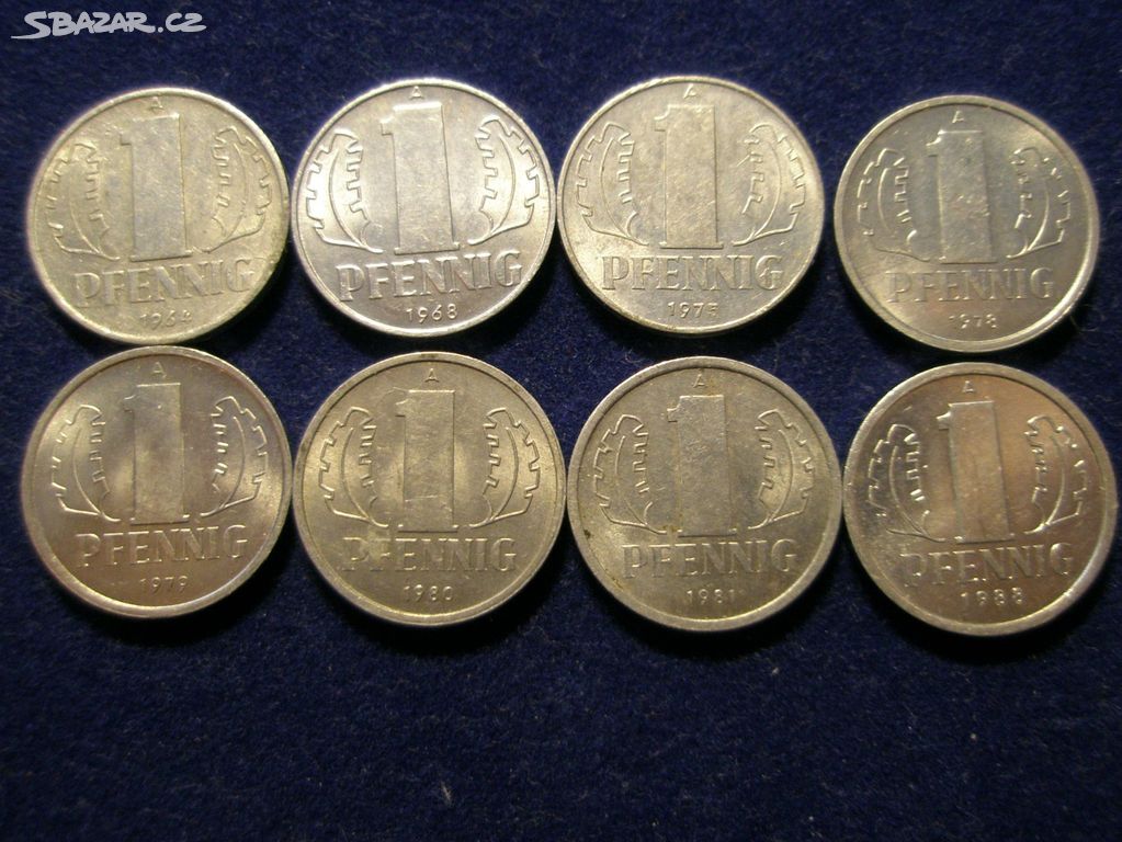 Mince německa 1 Pfennig