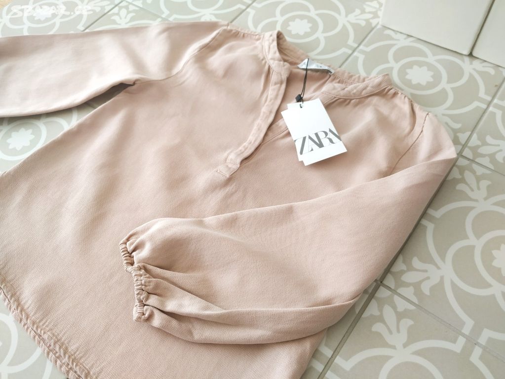 Nová starorůžová košile Zara 140 přírodní styl