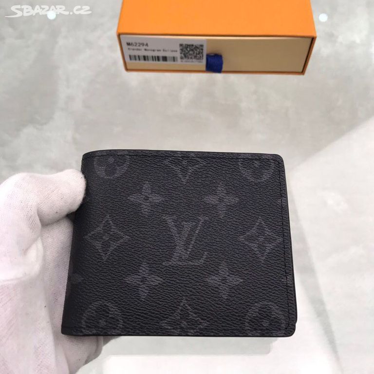 Louis Vuitton Peněženka Pánská Černá Monogram