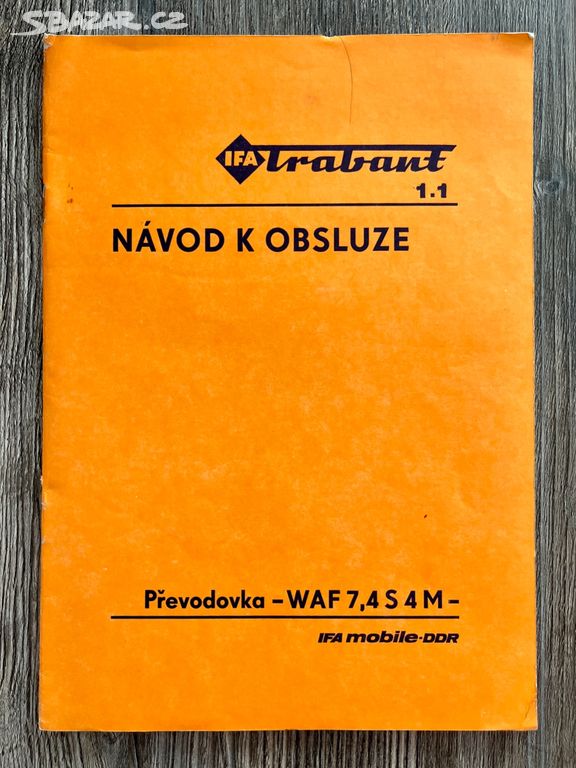 Návod - Trabant 1,1 - převodovka WAF 7,4 S 4 M