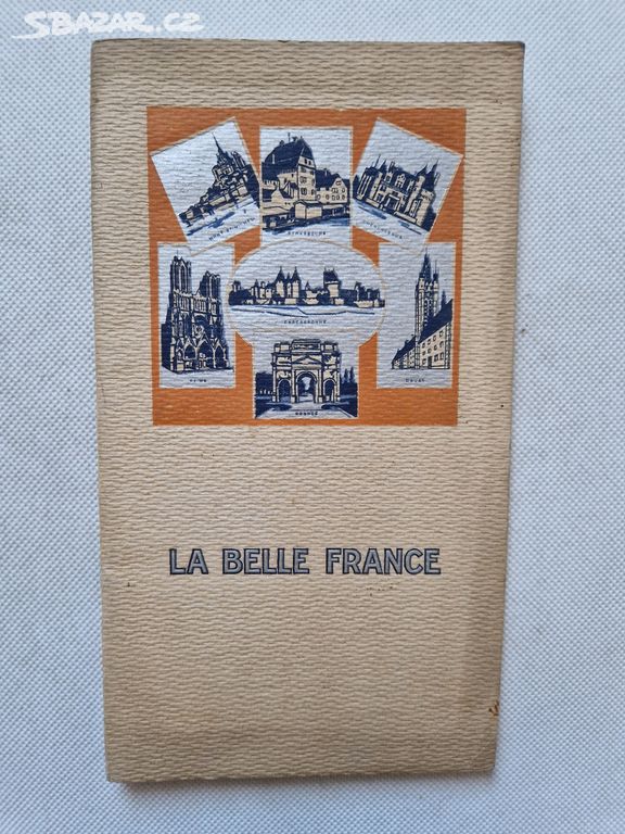 Stará reklamní cestovní brožurka průvodce Francie