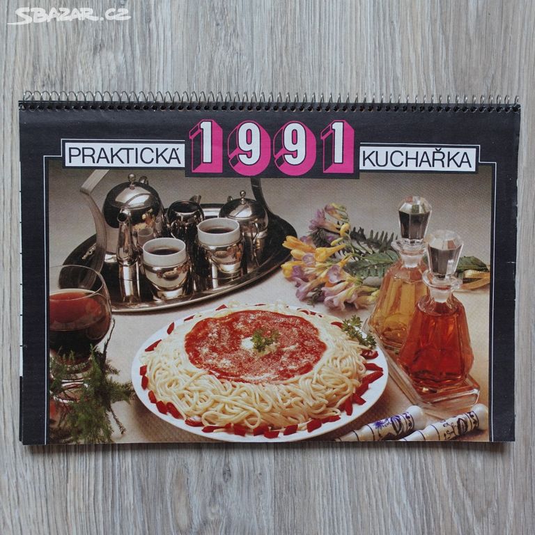 Starý kalendář - Praktická kuchařka 1991