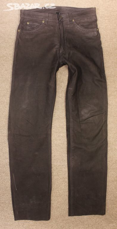 Pánské kožené kalhoty W32 L32 32/32 l312