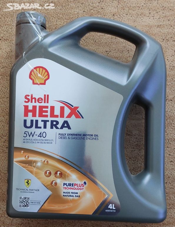 Motorový olej Shell Helix Ultra 5W-40 (4l)