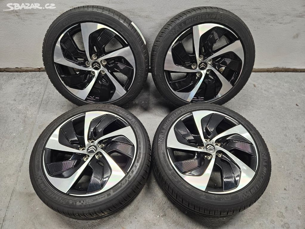 LETNÍ SADA 18" ORIGINÁL CITROEN 5X108 ET54 7,5J