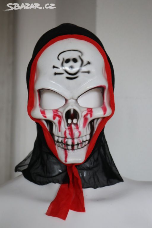 Kostým pro dospělé maska na obličej smrt horor