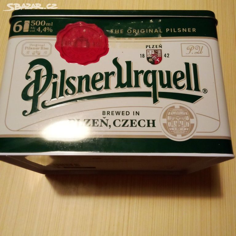 plechová krabice Pilsner Urquell