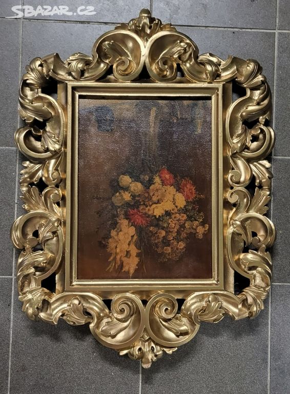 Litinový florentský rám 93 x 60 cm