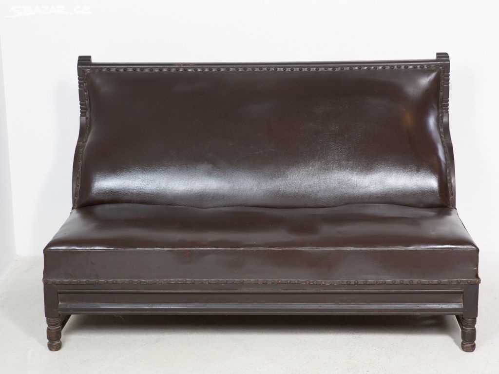 15 Gauč, sofa, koženková pohovka, retro