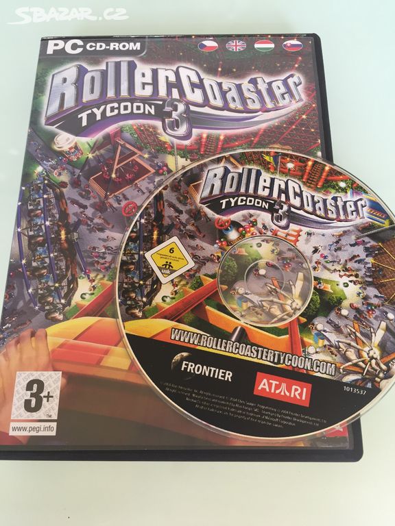 1x PC CD Hra: Rollercoaster Tycoon 3 RETRO