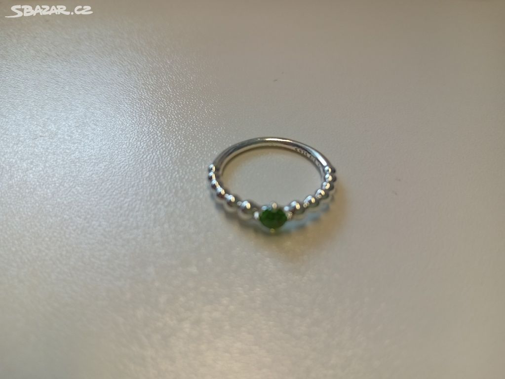 PANDORA prsten kuličkový Jarně zelený