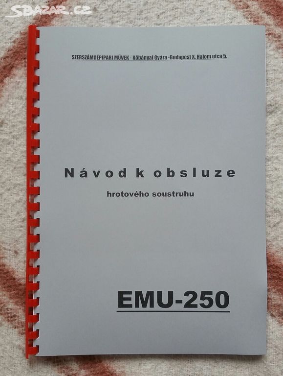 Návod soustruhu EMU-250