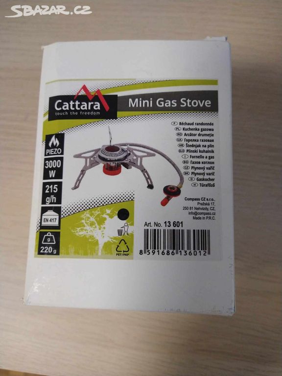 Kempingový hořák Cattara 13601 / plynový vařič