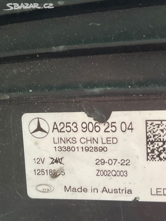Mercedes Benz w253 lift glc Levy predni svetlo