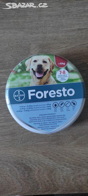 Prodám úplně nový obojek pro psy Foresto, 70 cm