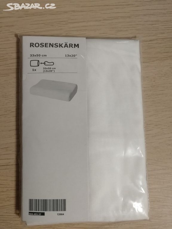 IKEA ROSENSKÄRM Povlak na ergonomický polštář, 2ks