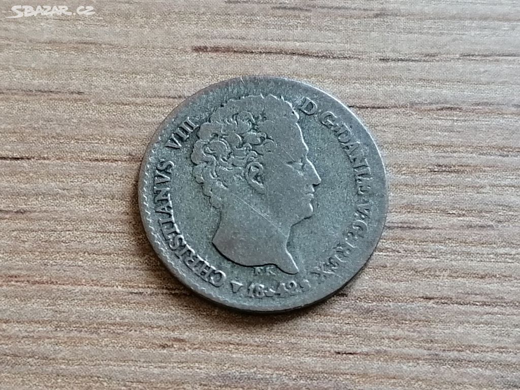 Dánsko 5 mincí 1818-1889 mince Dánské království