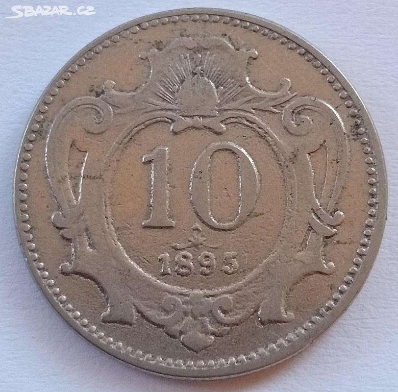 Mince 10 Heller 1895 Rakousko uhersko