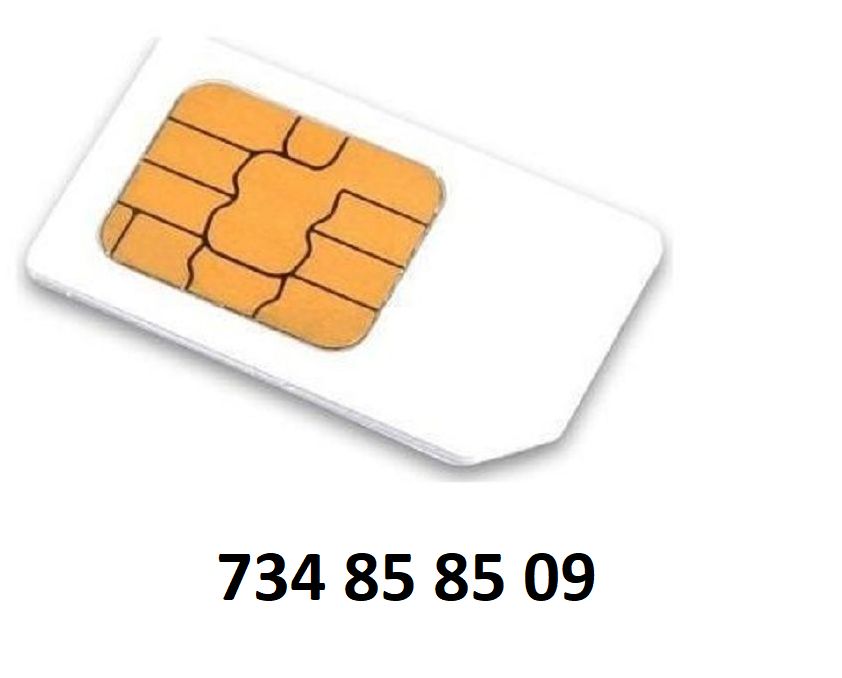 Nová sim karta - zlaté číslo: 734 85 85 09