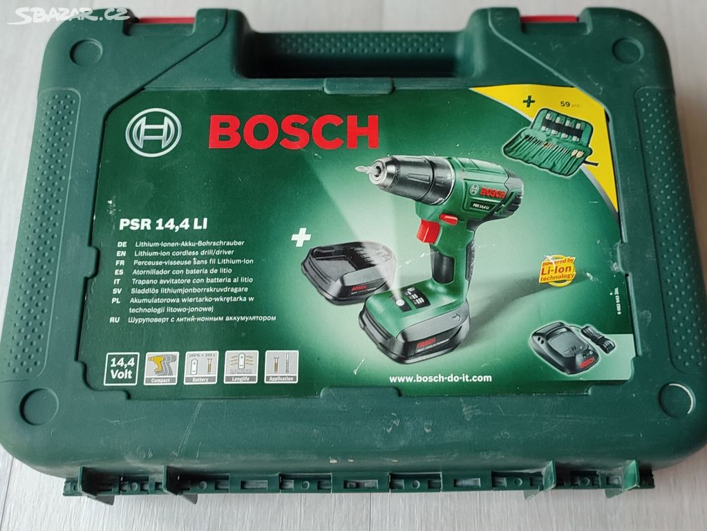 Kufr od aku vrtačky / šroubováku Bosch PSR 14,4VLI