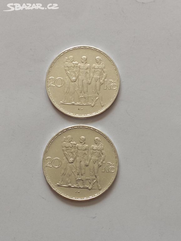 Stříbrné mince Československo 1 republika
