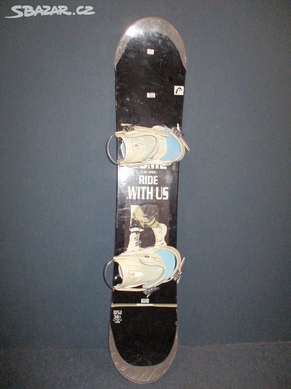 Snowboard HEAD ROWDY Jr 138cm + vázání, VÝBORNÝ