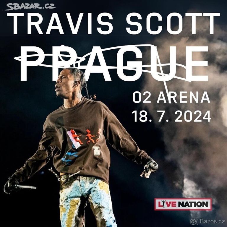 2 VIP vstupenky-Travis Scott, Praha O2 arena, 18.7