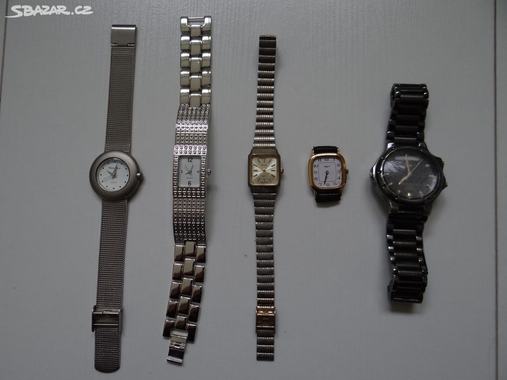 Staré hodinky (Pulsar, Rovel, Skála, Pierre Rucci)