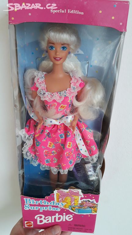 Sběratelská Barbie Birthday Surprise z roku 1996