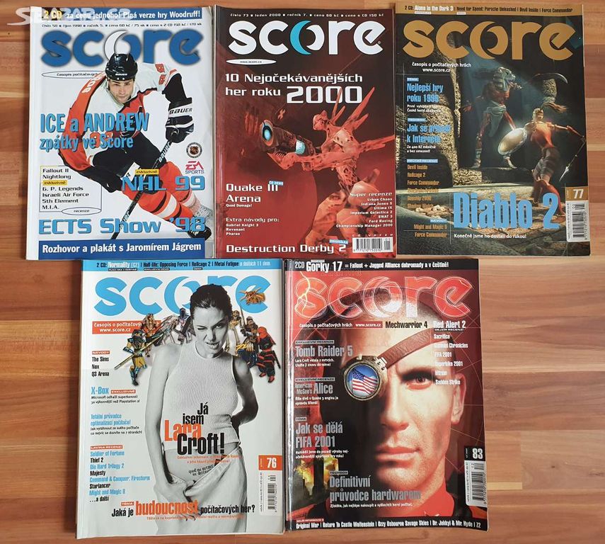 Časopisy Score roky 1998 a 2000