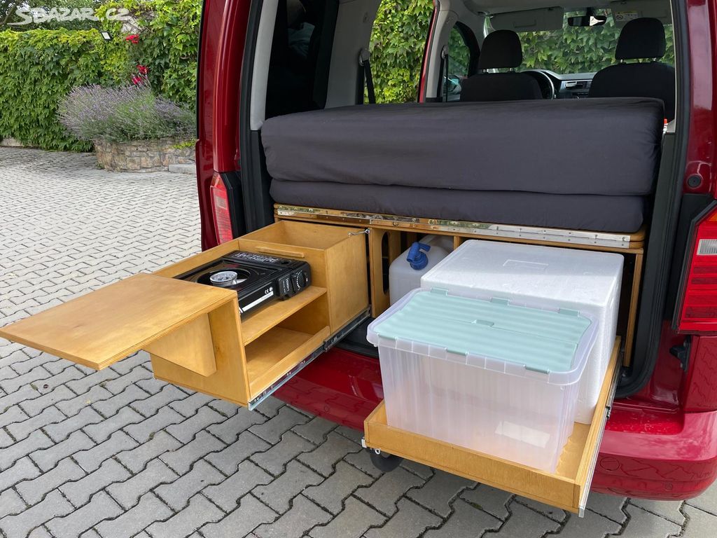 Camping box/vestavba VW Caddy