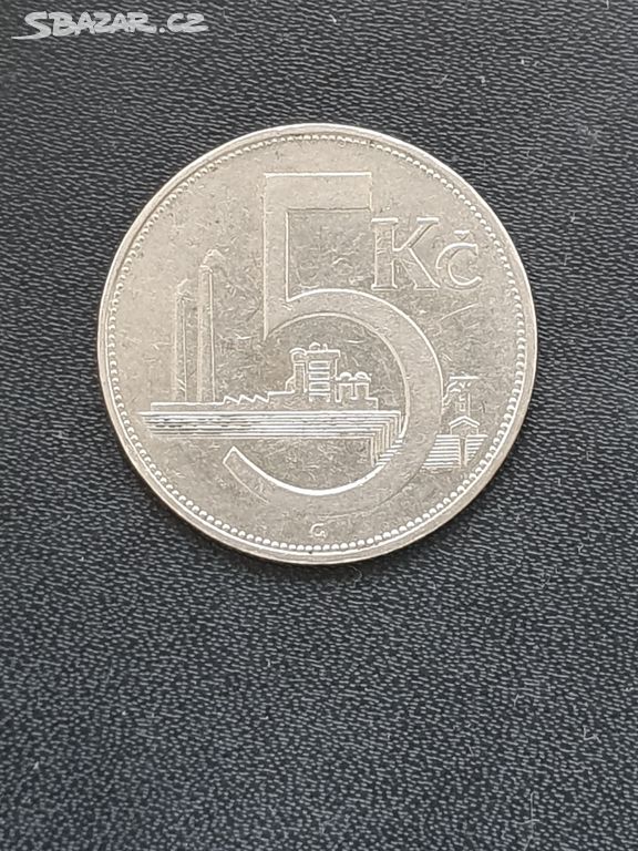 Prodám minci 5 Kčs 1938