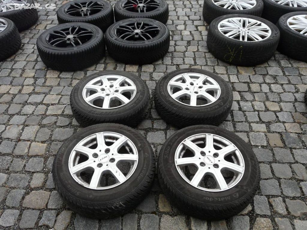 ALU KOLA + ZIMNÍ PNEU 165/70R14 VW14" SEAT ŠKODA