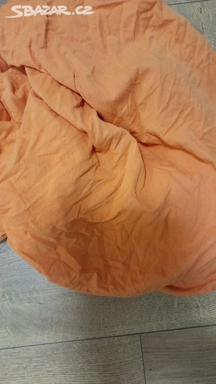 Napínací prostěradlo 2x oranžová bavlna