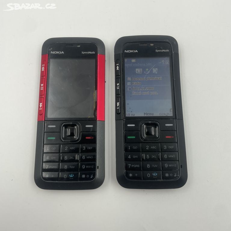 Set 2x Nokia 5310, funkční na ND, bez bat. a nab.