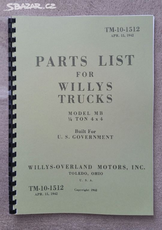 Katalog ND dílů Willys MB