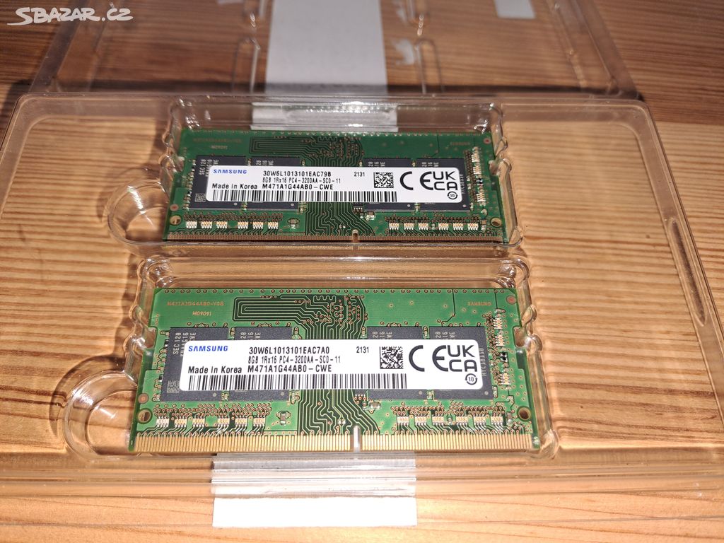 2× 8GB (16GB) paměť RAM do notebooku