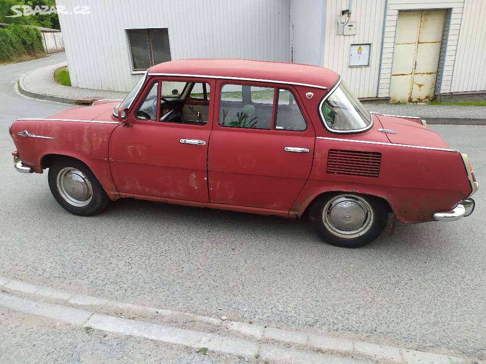 škoda 1000 MB 1964 první série modelu embéčka SPZ