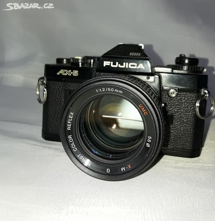 Fotoaparát Fujica AX-5 objektiv Porst UMC  50/1,2