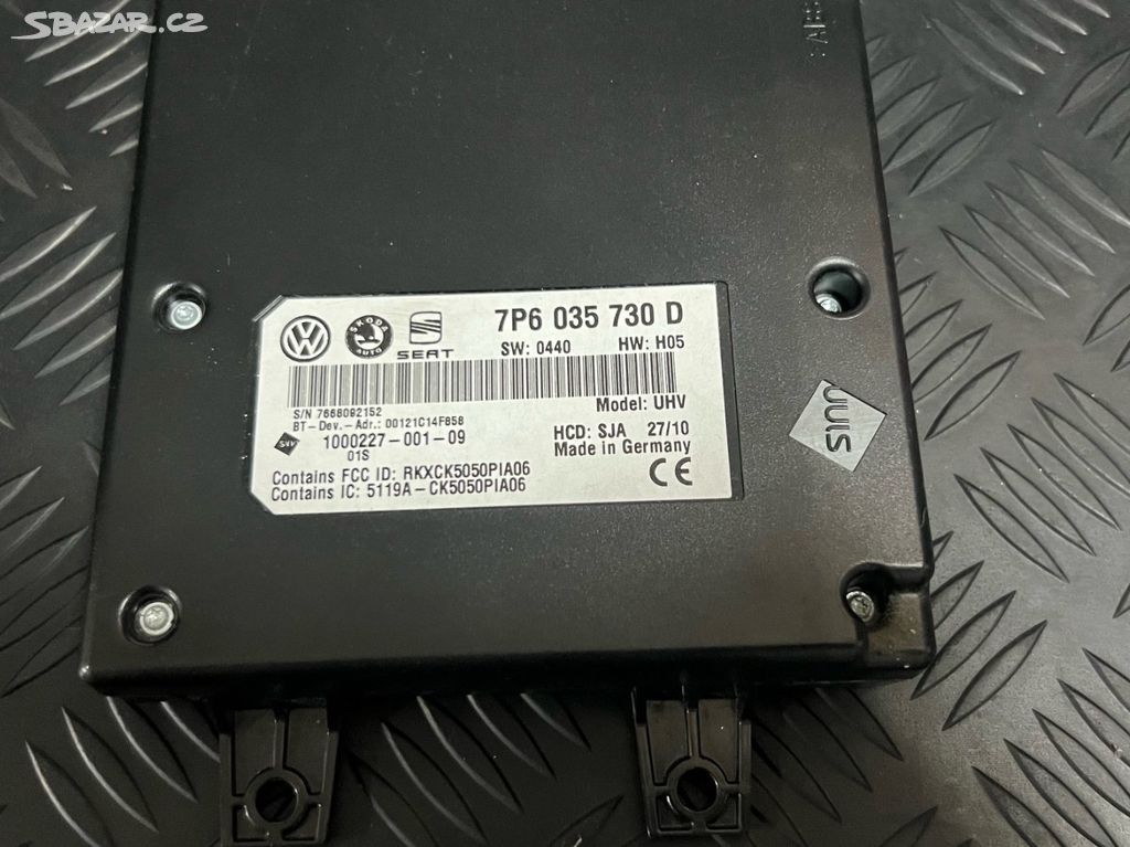 Bluetooth jednotka škoda VW 7P6035730D